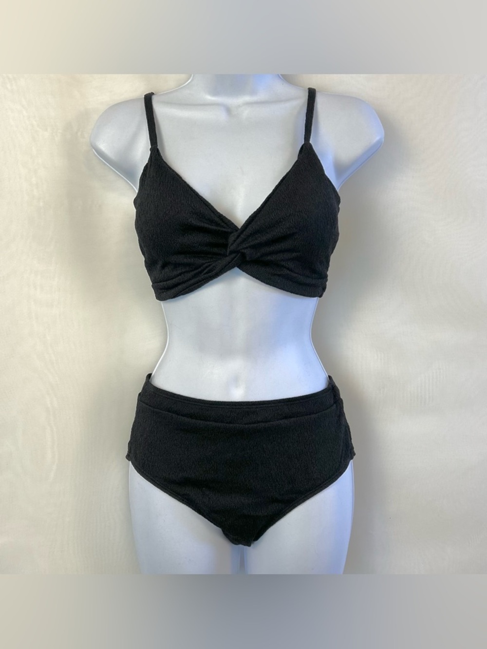 New Girls Black 2 Piece Bikini Swimsuit / Size 15/16 year / Girls XL